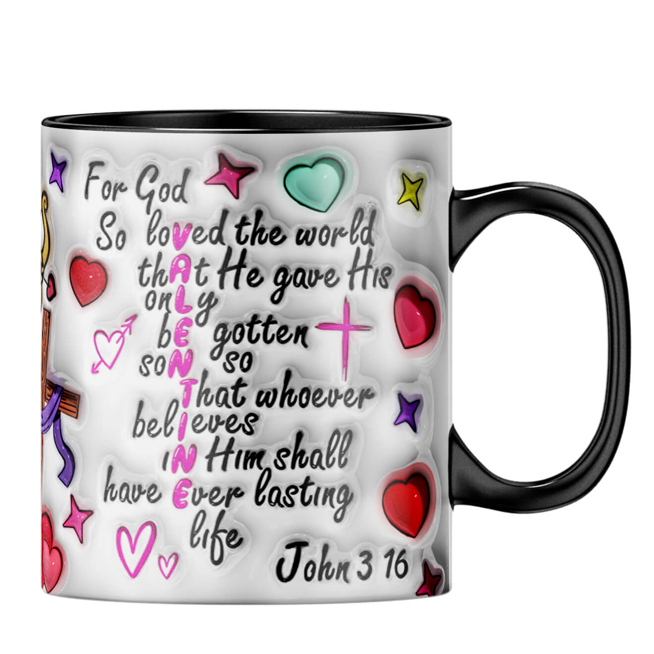 YuBingo Valentine Day Gift for Husband Coffee MugB-Black