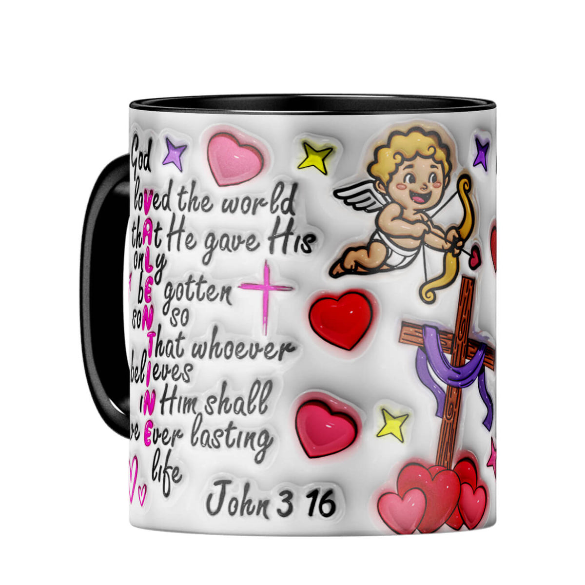 YuBingo Valentine Day Gift for Husband Coffee MugC-Black