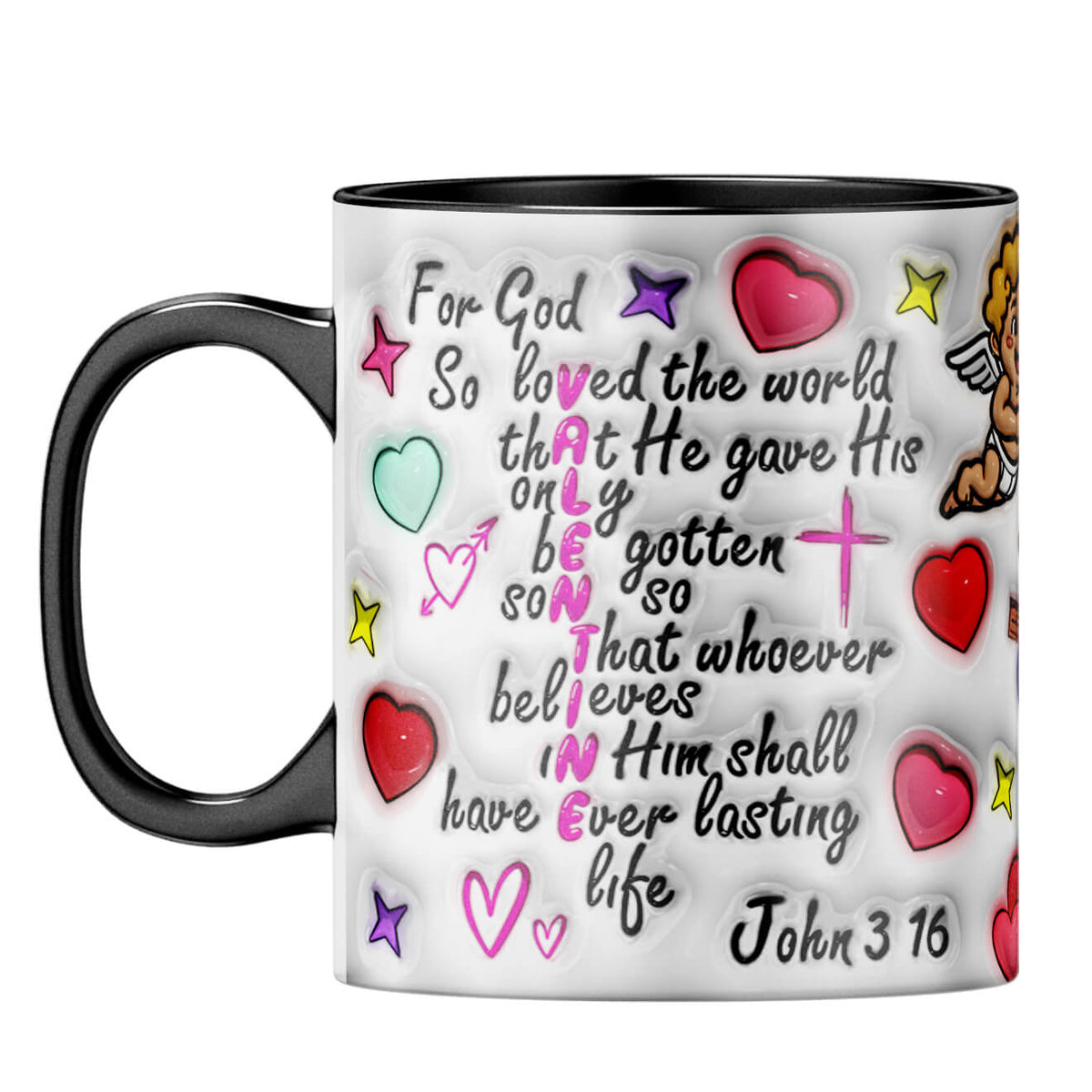 YuBingo Valentine Day Gift for Husband Coffee Mug Black