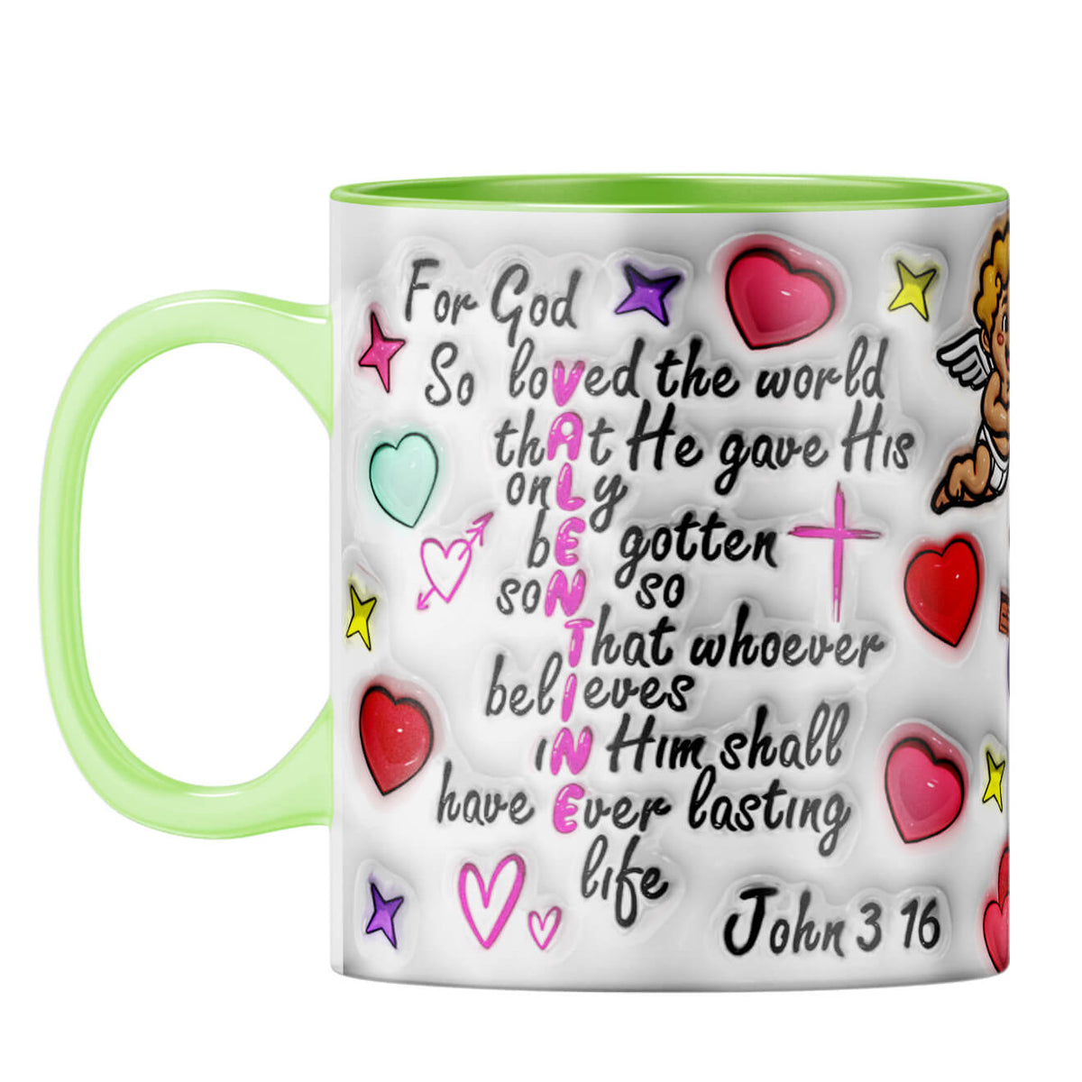 YuBingo Valentine Day Gift for Husband Coffee Mug Light Green