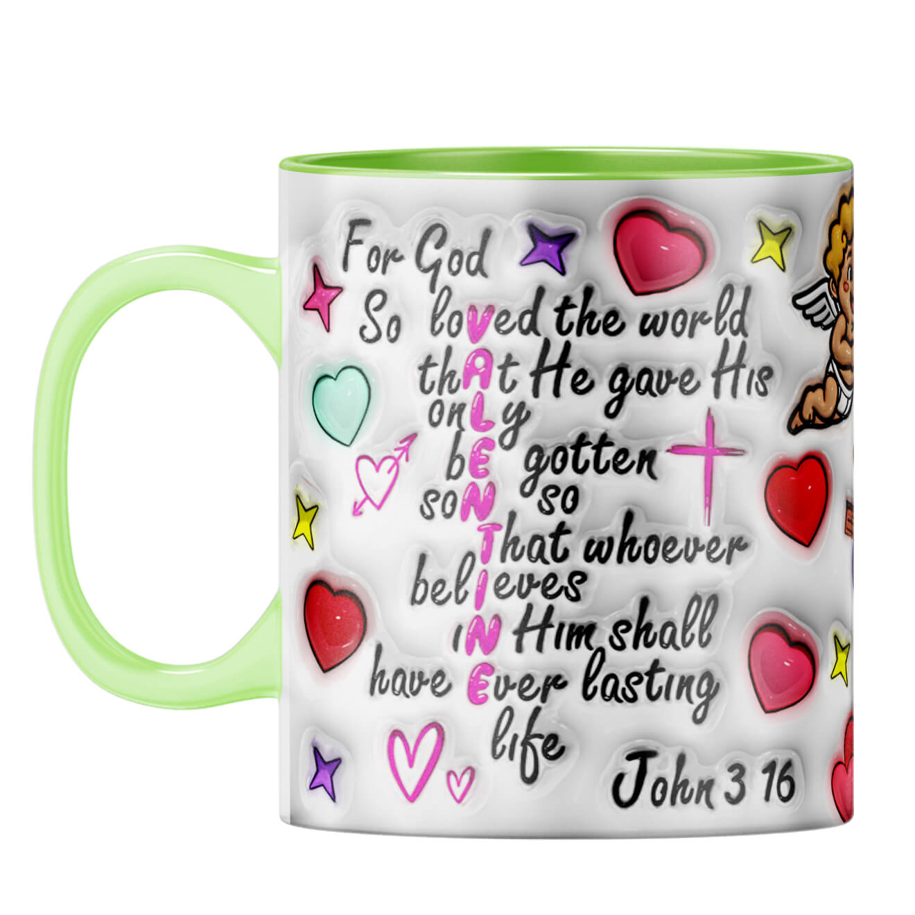 YuBingo Valentine Day Gift for Husband Coffee Mug Light Green