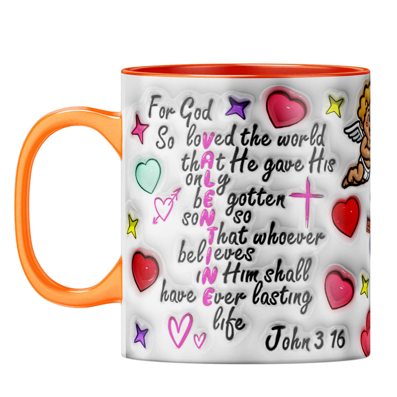 YuBingo Valentine Day Gift for Husband Coffee Mug Orange