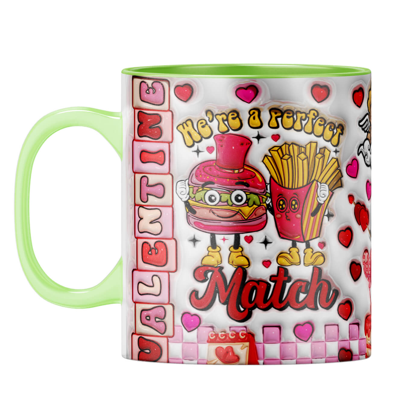 YuBingo Valentine Day Gift for Wife Coffee Mug Light Green