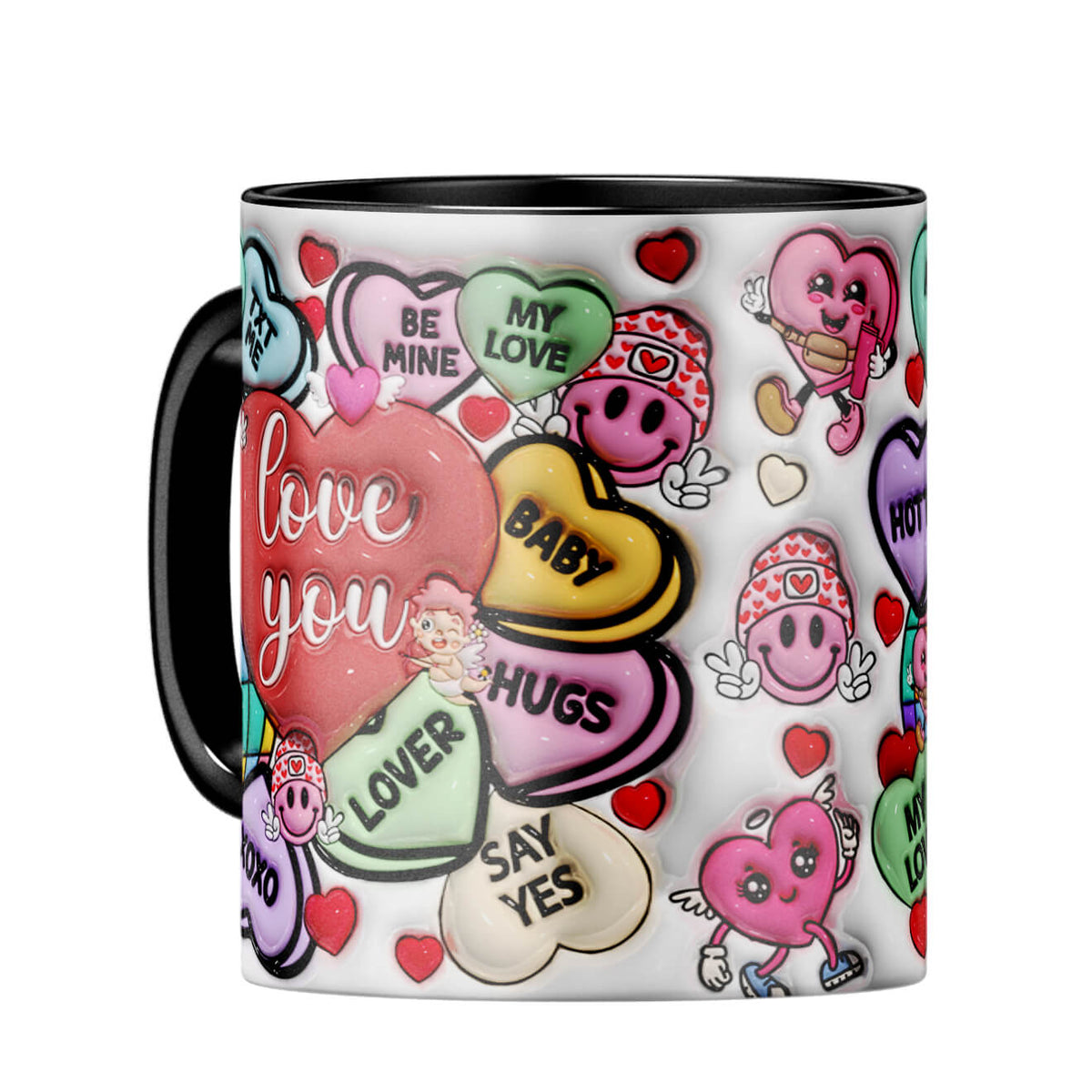 YuBingo Valentine Gift for Girlfriend Coffee MugC-Black