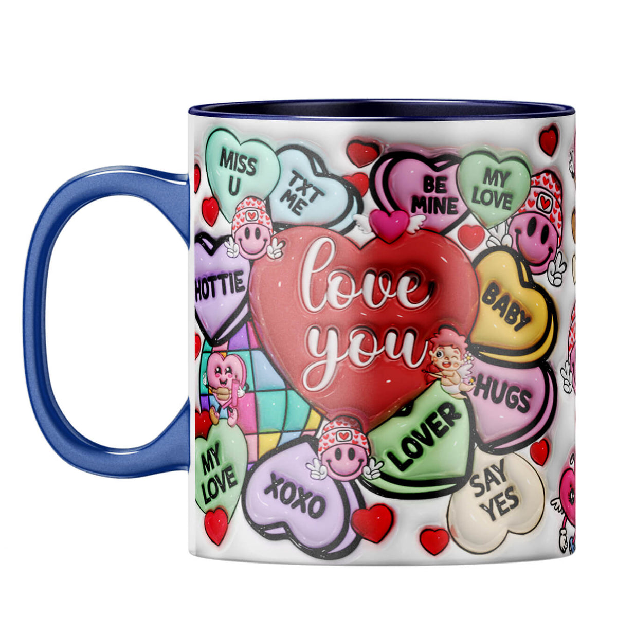 YuBingo Valentine Gift for Girlfriend Coffee Mug Dark Blue