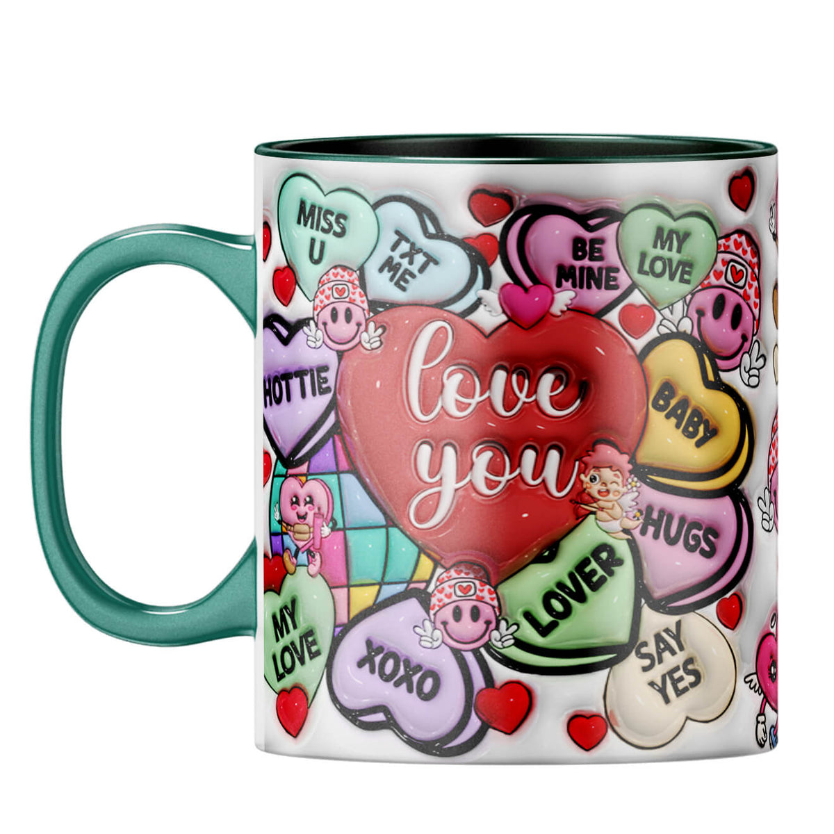 YuBingo Valentine Gift for Girlfriend Coffee Mug Dark Green