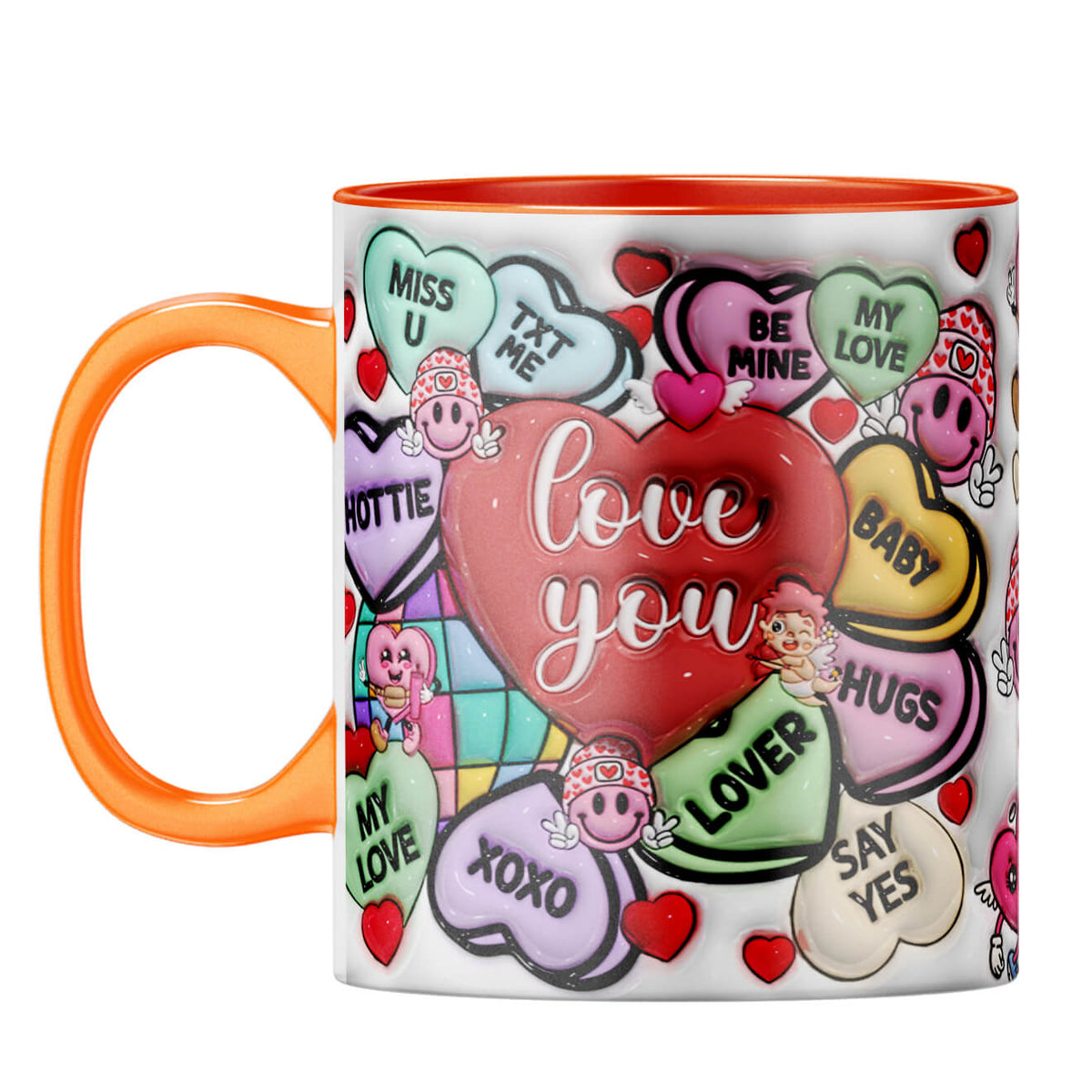 YuBingo Valentine Gift for Girlfriend Coffee Mug Orange