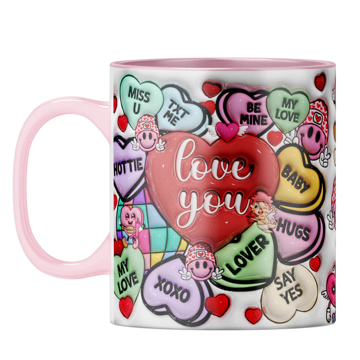 YuBingo Valentine Gift for Girlfriend Coffee Mug Pink