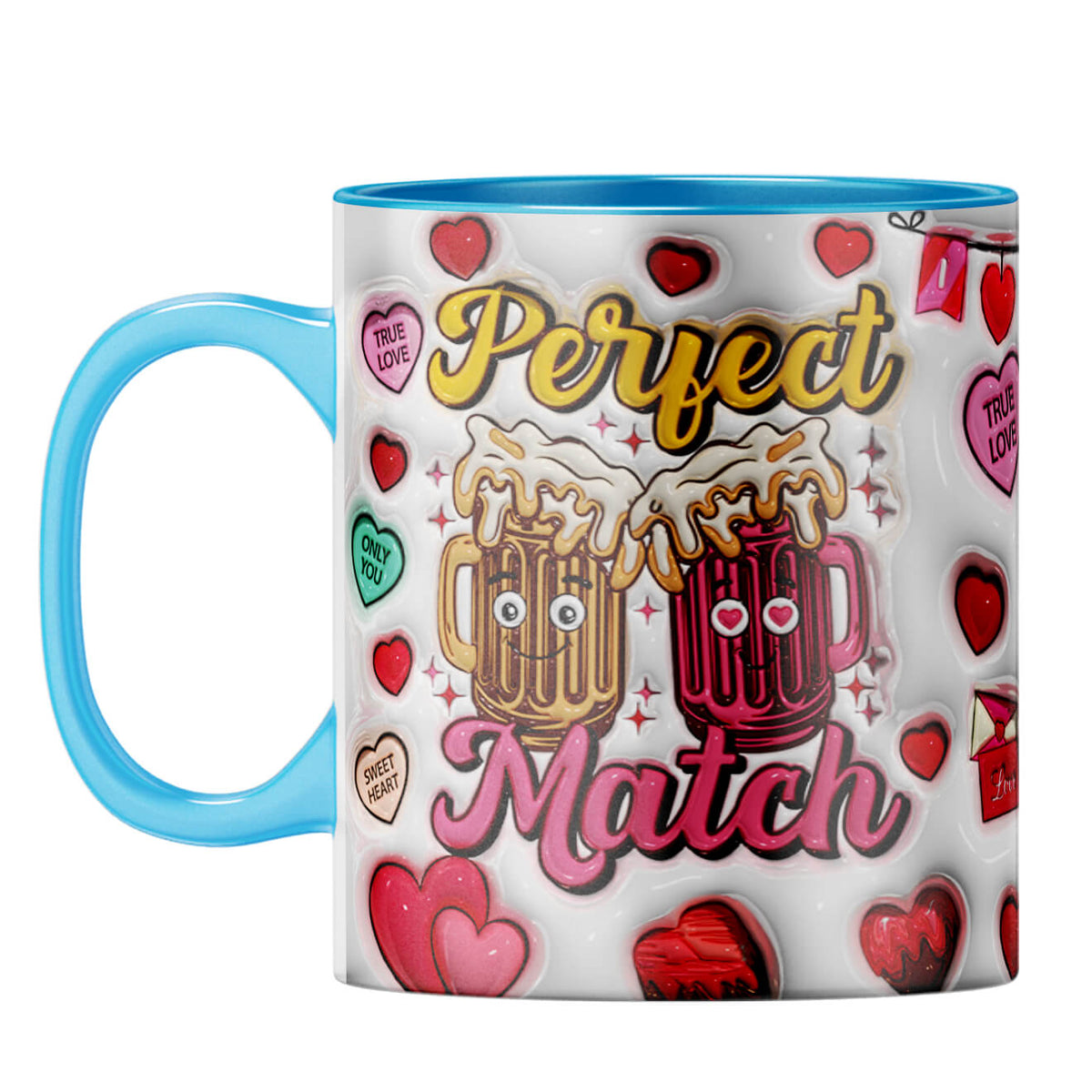 YuBingo Valentine Gift for Husband Coffee Mug Light Blue