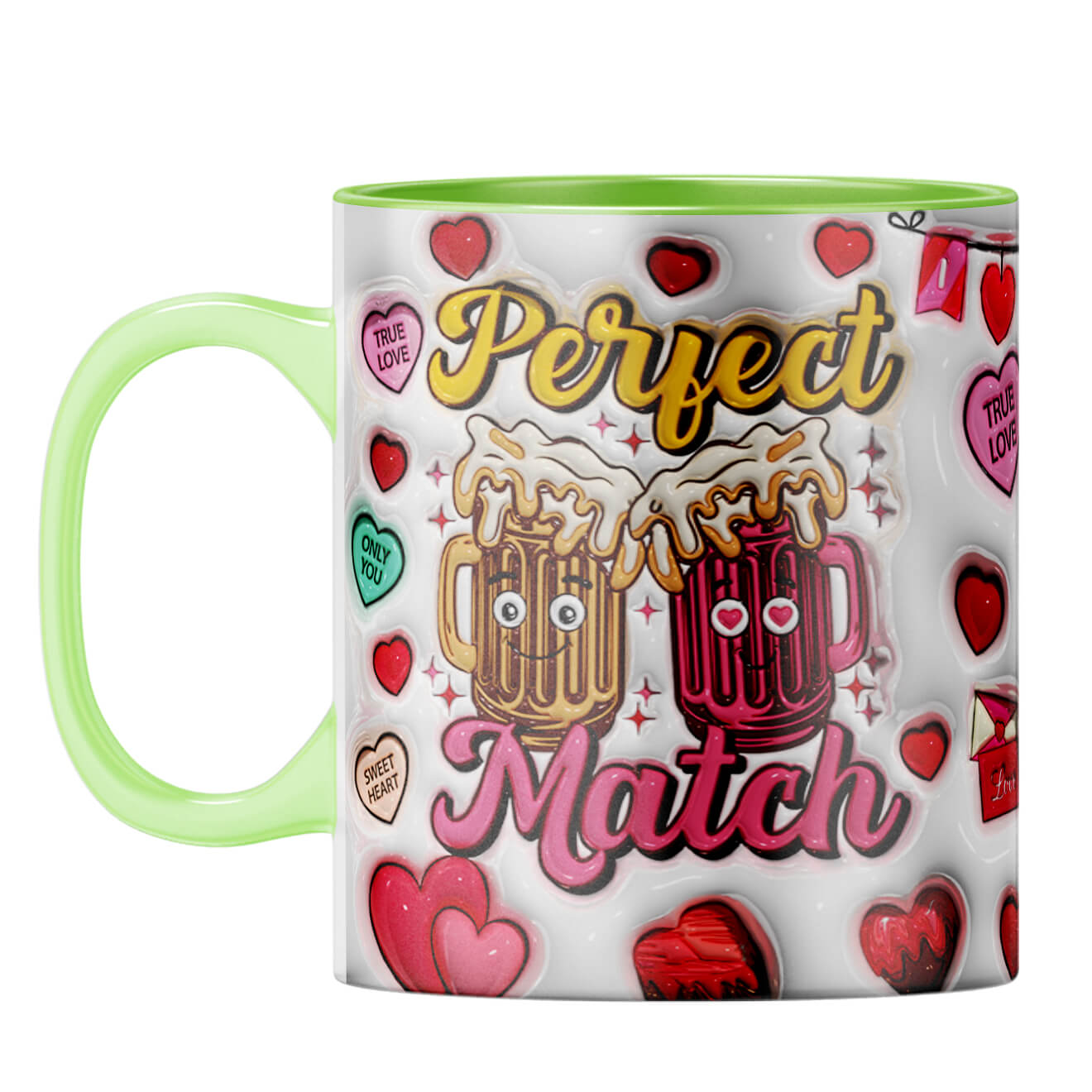 YuBingo Valentine Gift for Husband Coffee Mug Light Green