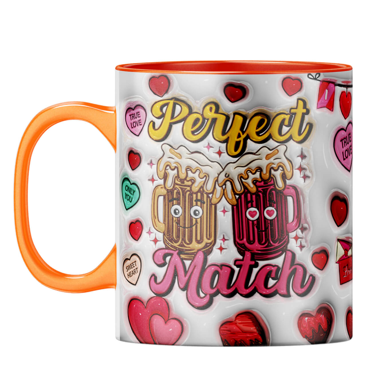 YuBingo Valentine Gift for Husband Coffee Mug Orange