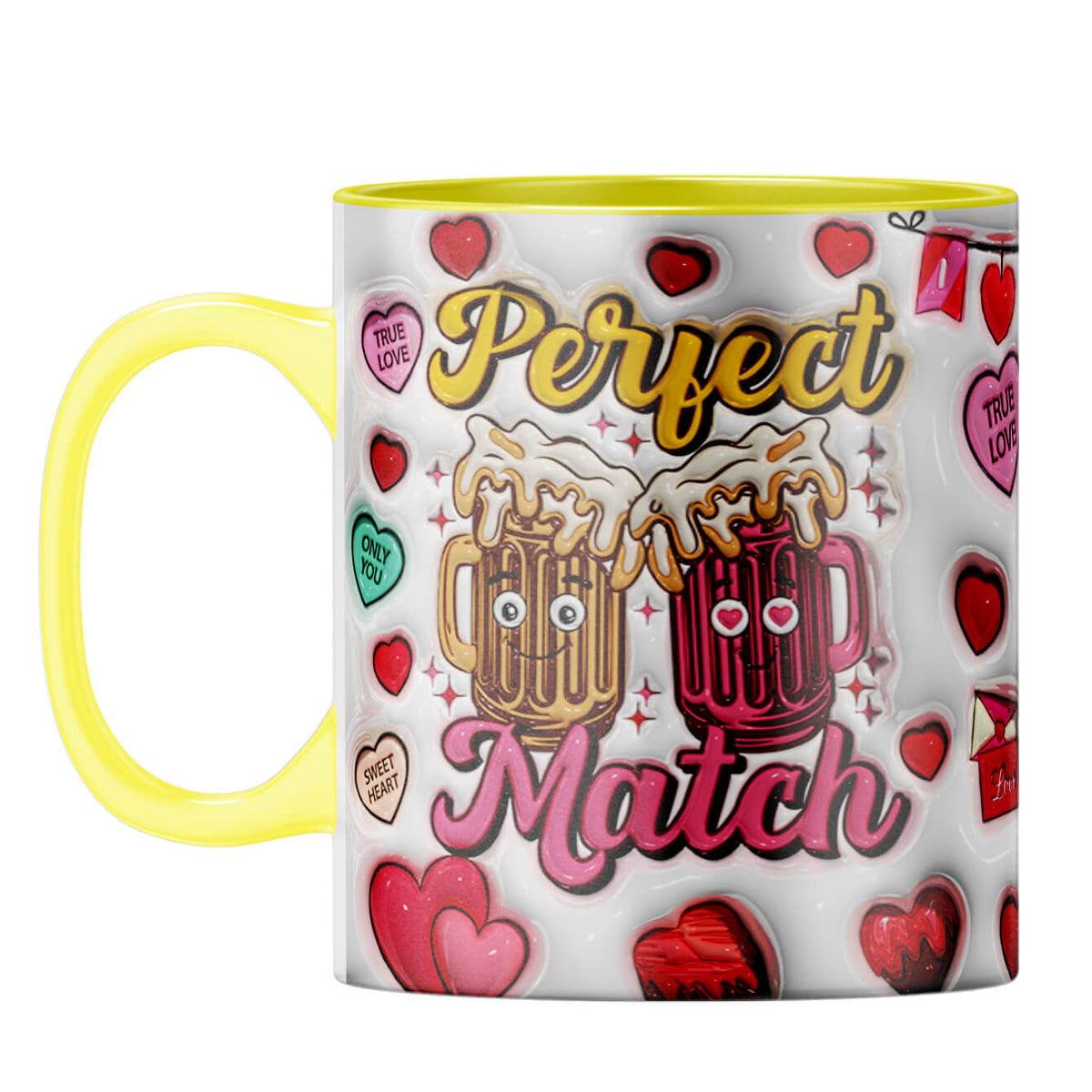 YuBingo Valentine Gift for Husband Coffee Mug Yellow