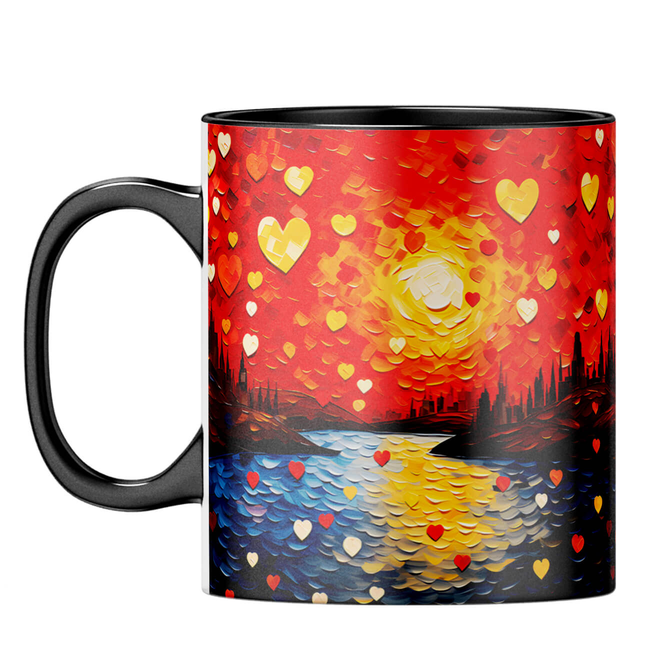 YuBingo Watercolor Dreams Unveiled Coffee Mug Black