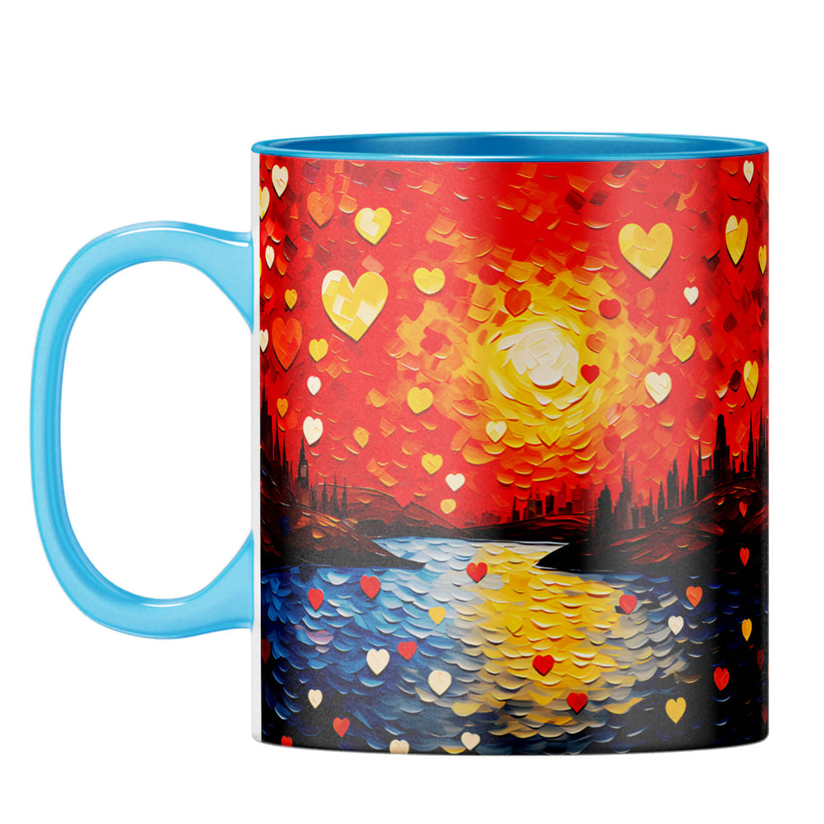 YuBingo Watercolor Dreams Unveiled Coffee Mug Light Blue