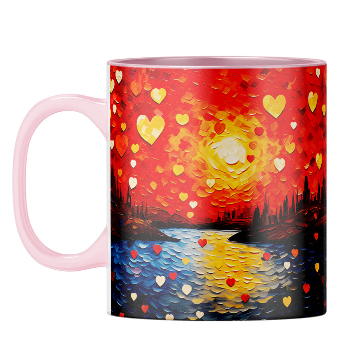 YuBingo Watercolor Dreams Unveiled Coffee Mug Pink