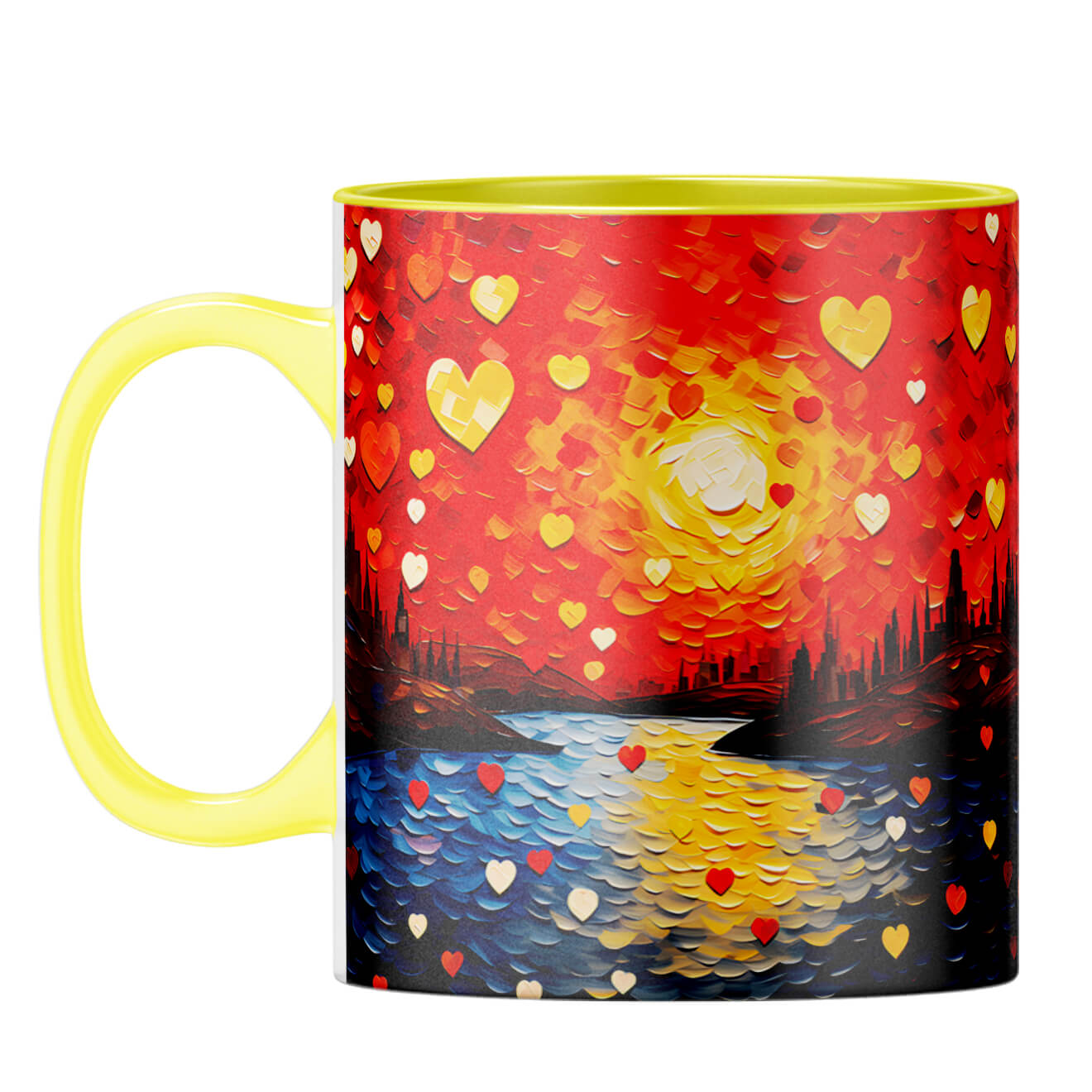 YuBingo Watercolor Dreams Unveiled Coffee Mug Yellow