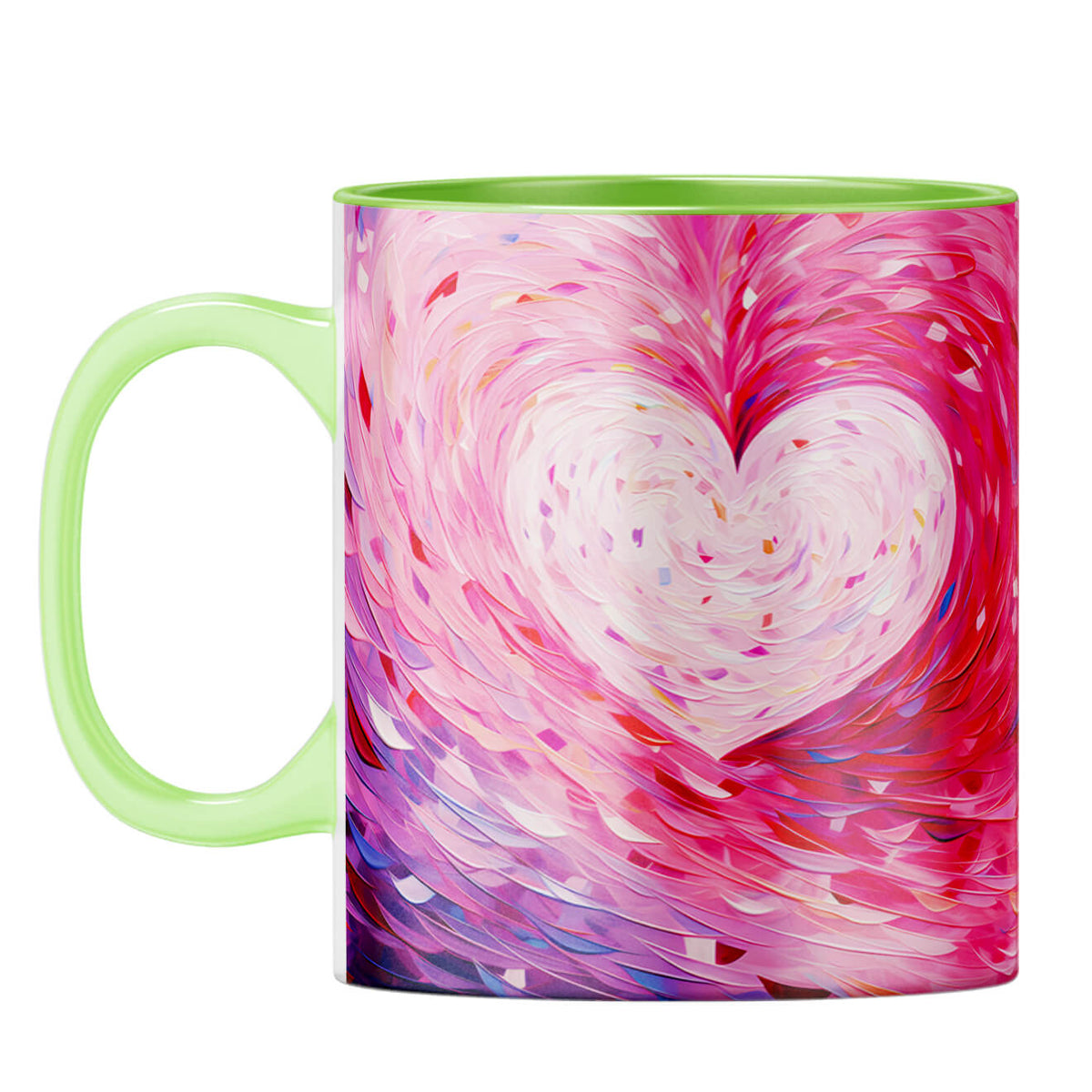YuBingo Watercolor Heartbeat Coffee Mug Light Green