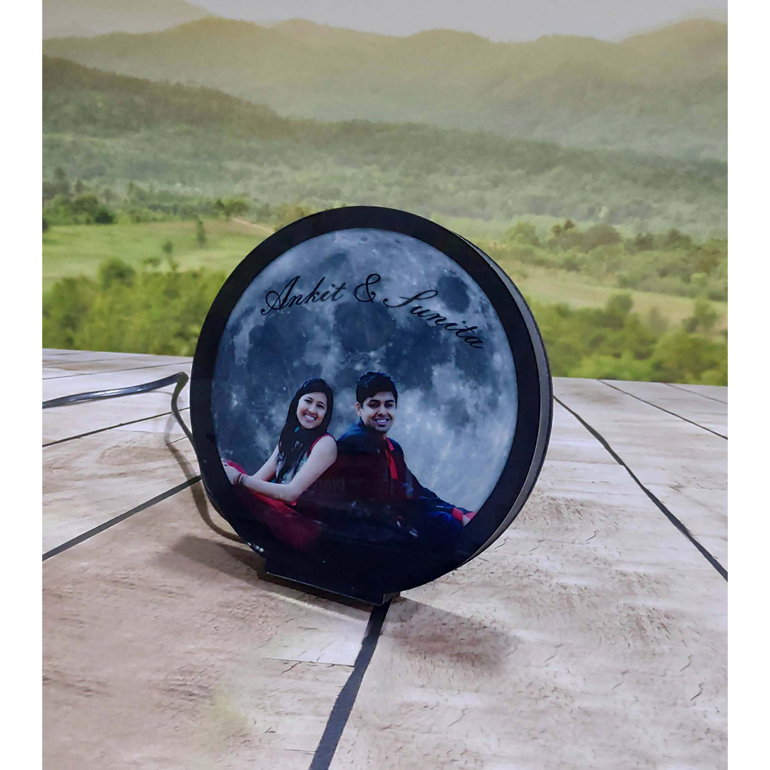 Round Table LED Photo Frame
