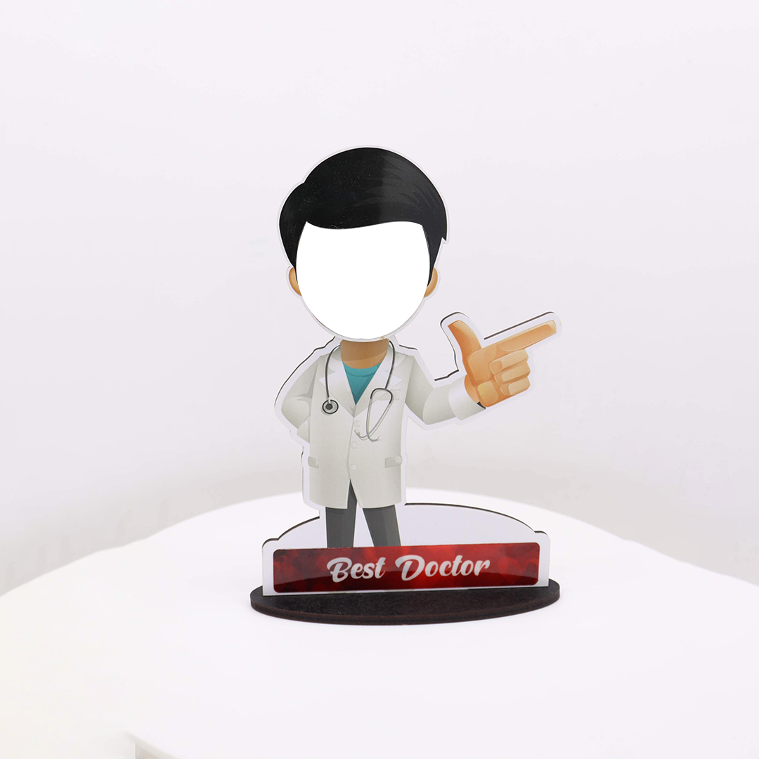 Male Doctor - Fun Cut Out with Shaking Head