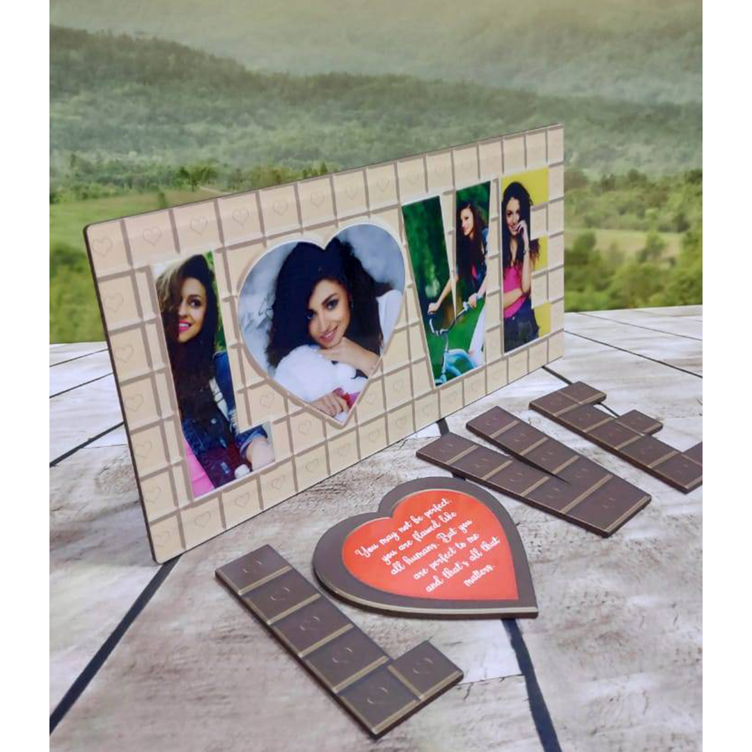 Love Chocolate Magnetic Photo Stand