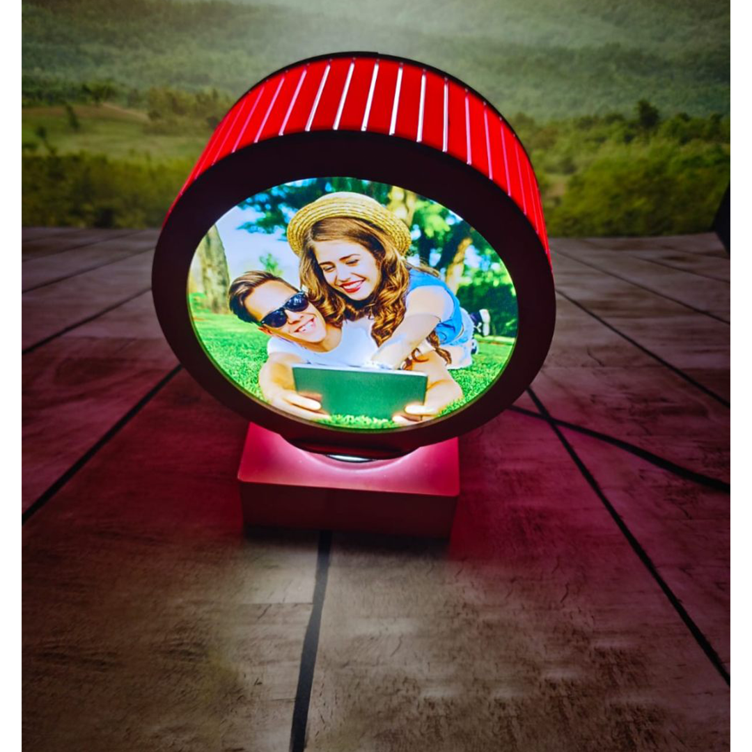 Round Revolving Red Lamp