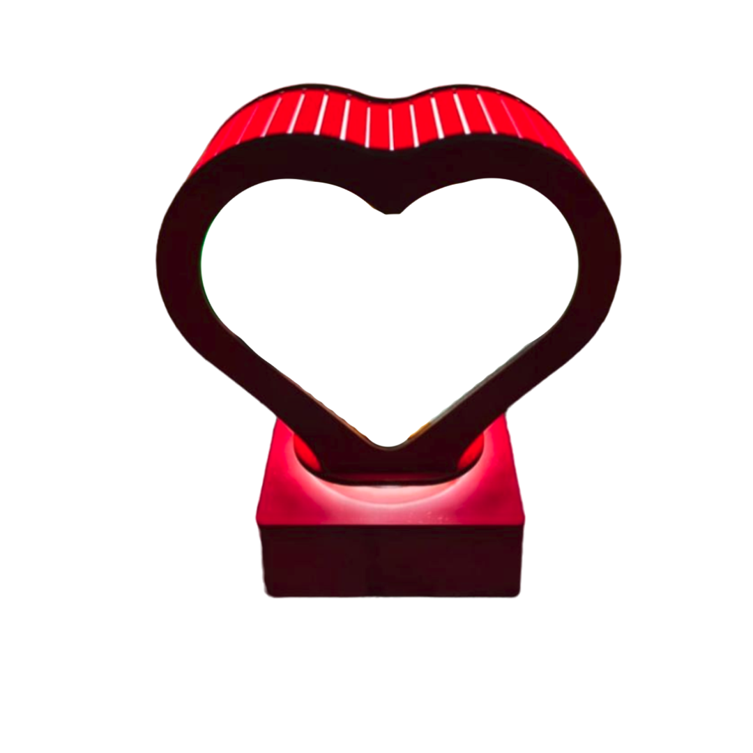 Heart Revolving Red Lamp