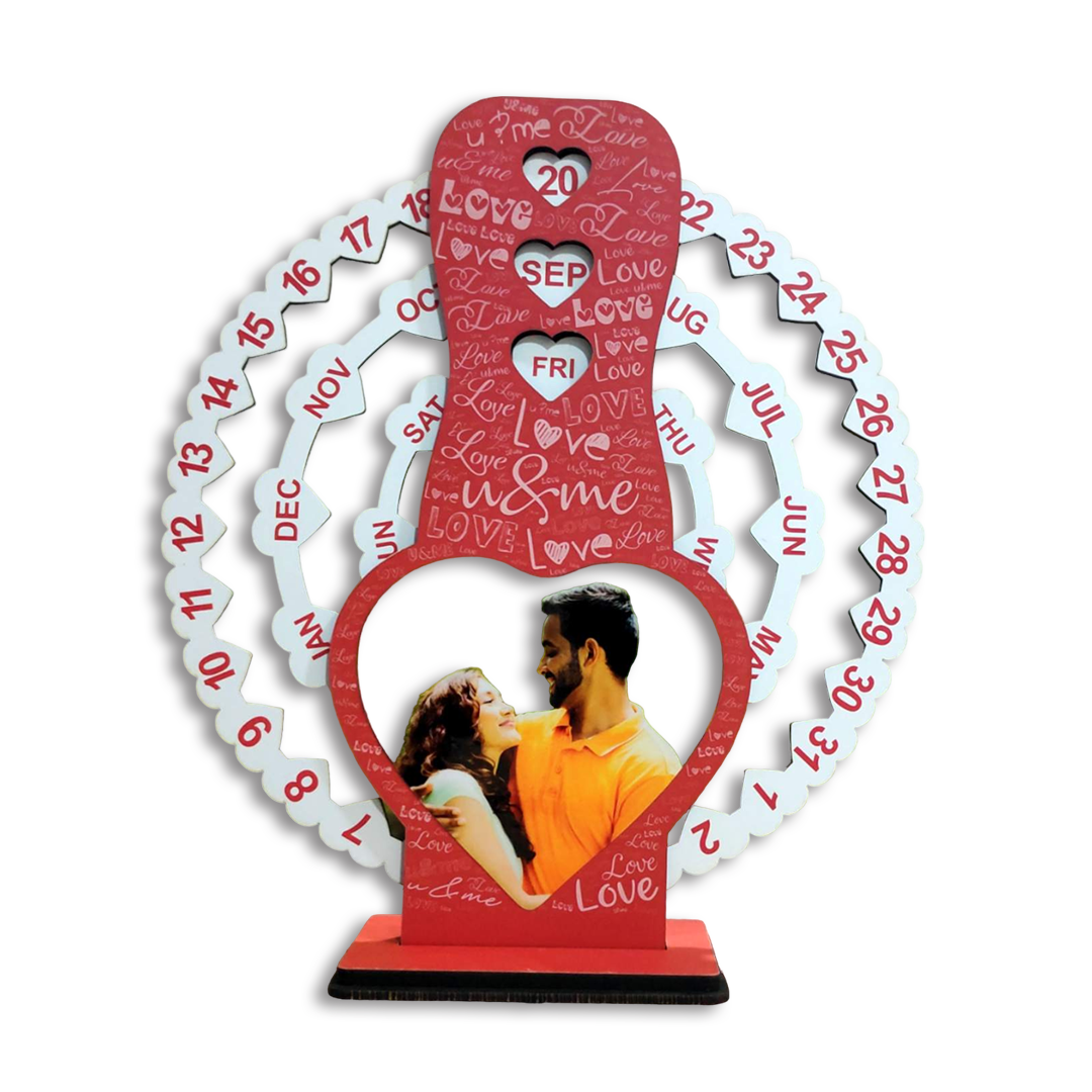 Infinity Calendar - Love Mosaic Red
