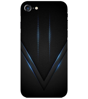 A0114-Black and Blue Back Cover for Apple iPhone 7