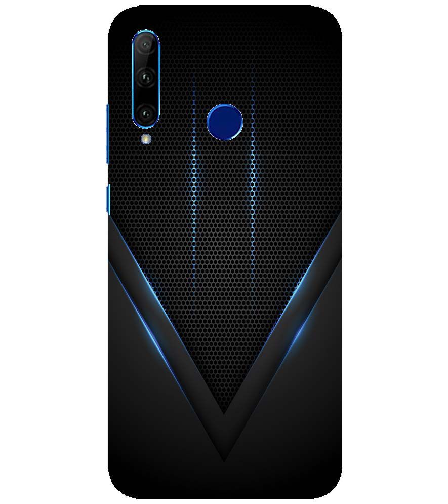 A0114-Black and Blue Back Cover for Huawei Honor 10i