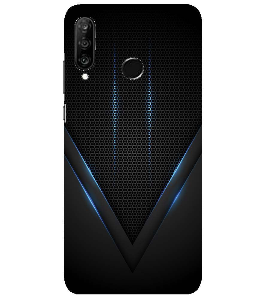 A0114-Black and Blue Back Cover for Huawei nova 4e