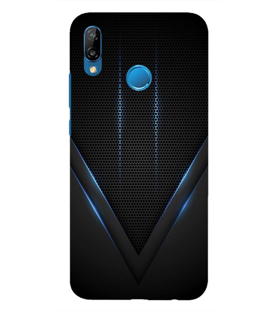 A0114-Black and Blue Back Cover for Huawei P20 Lite