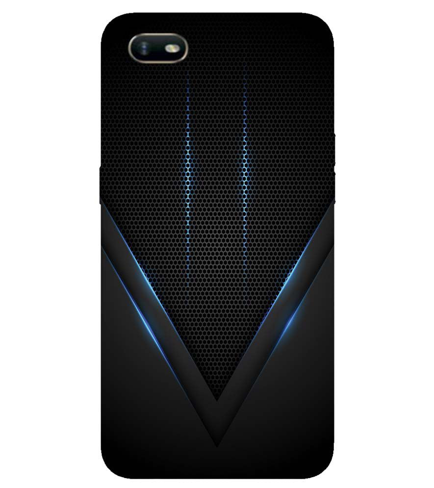 A0114-Black and Blue Back Cover for Oppo A1k