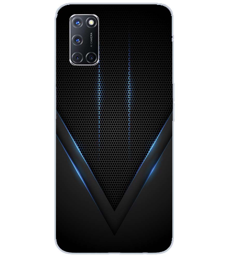 A0114-Black and Blue Back Cover for Oppo A92