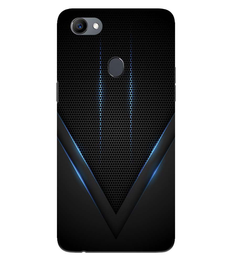 A0114-Black and Blue Back Cover for Oppo F5 Plus