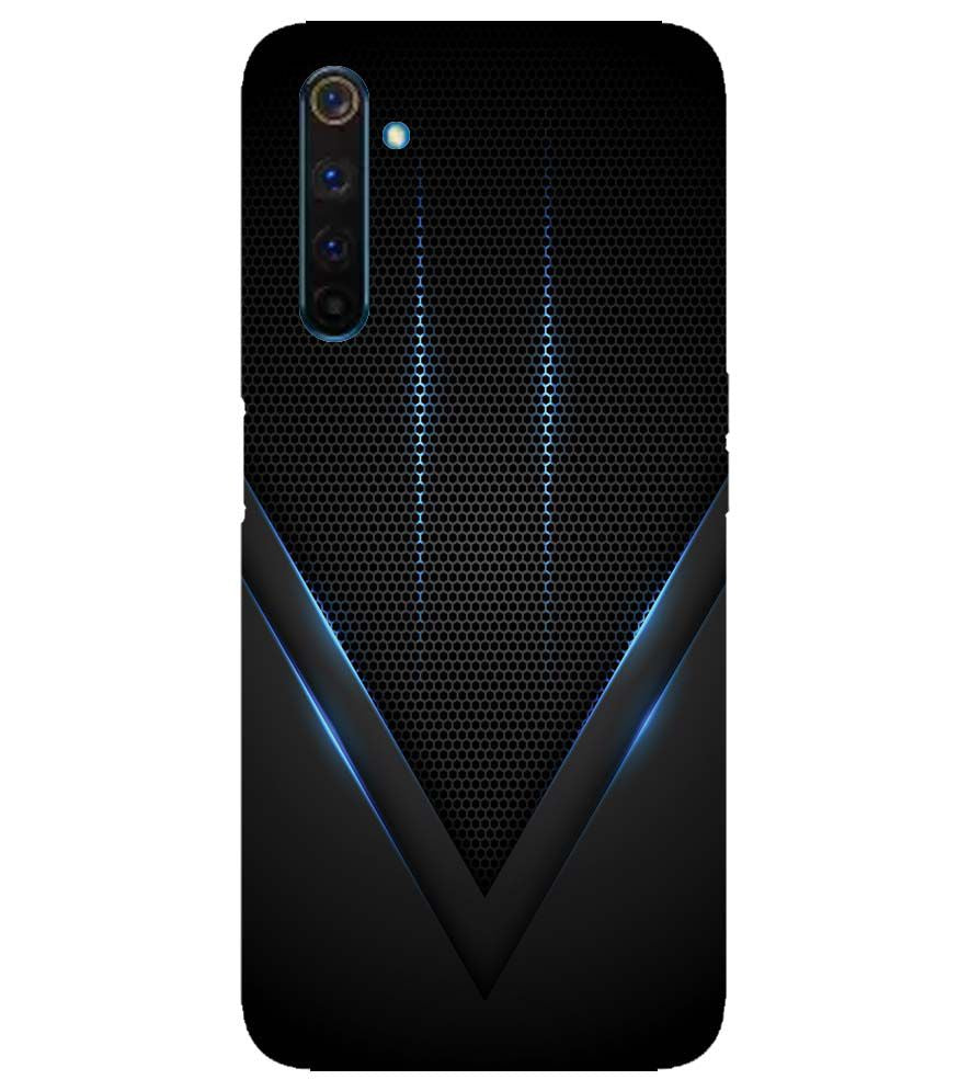 A0114-Black and Blue Back Cover for Realme 6 Pro