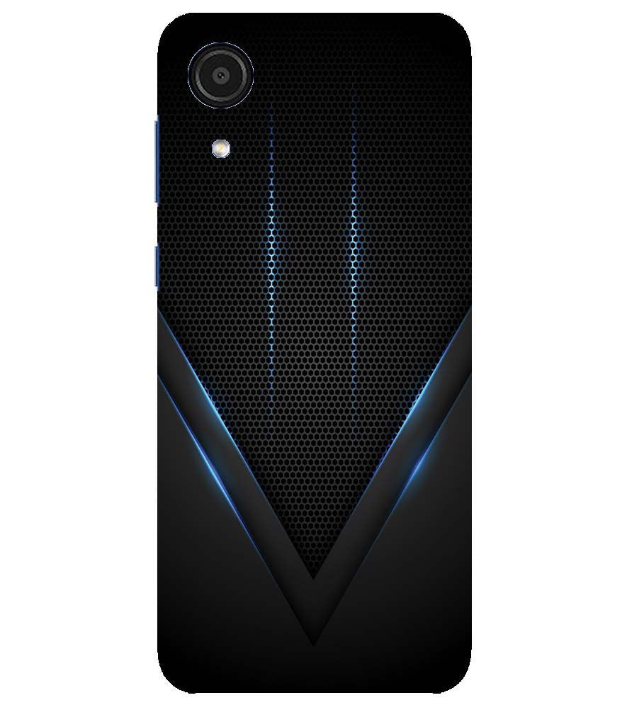 A0114-Black and Blue Back Cover for Samsung Galaxy A03 Core