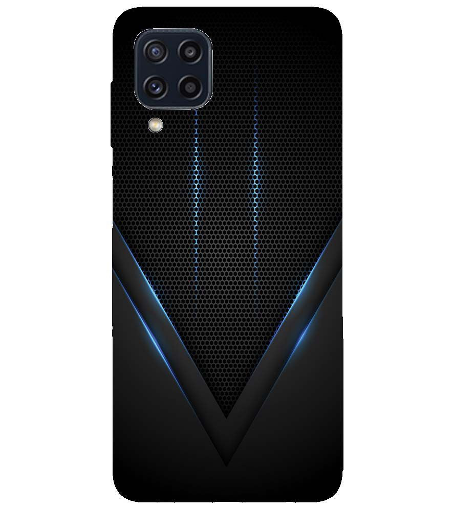 A0114-Black and Blue Back Cover for Samsung Galaxy M32 Prime