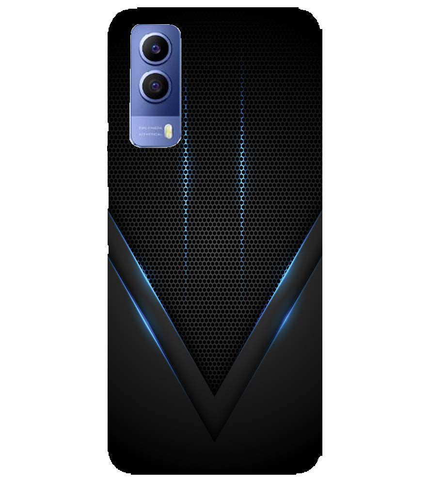 A0114-Black and Blue Back Cover for vivo Y53s