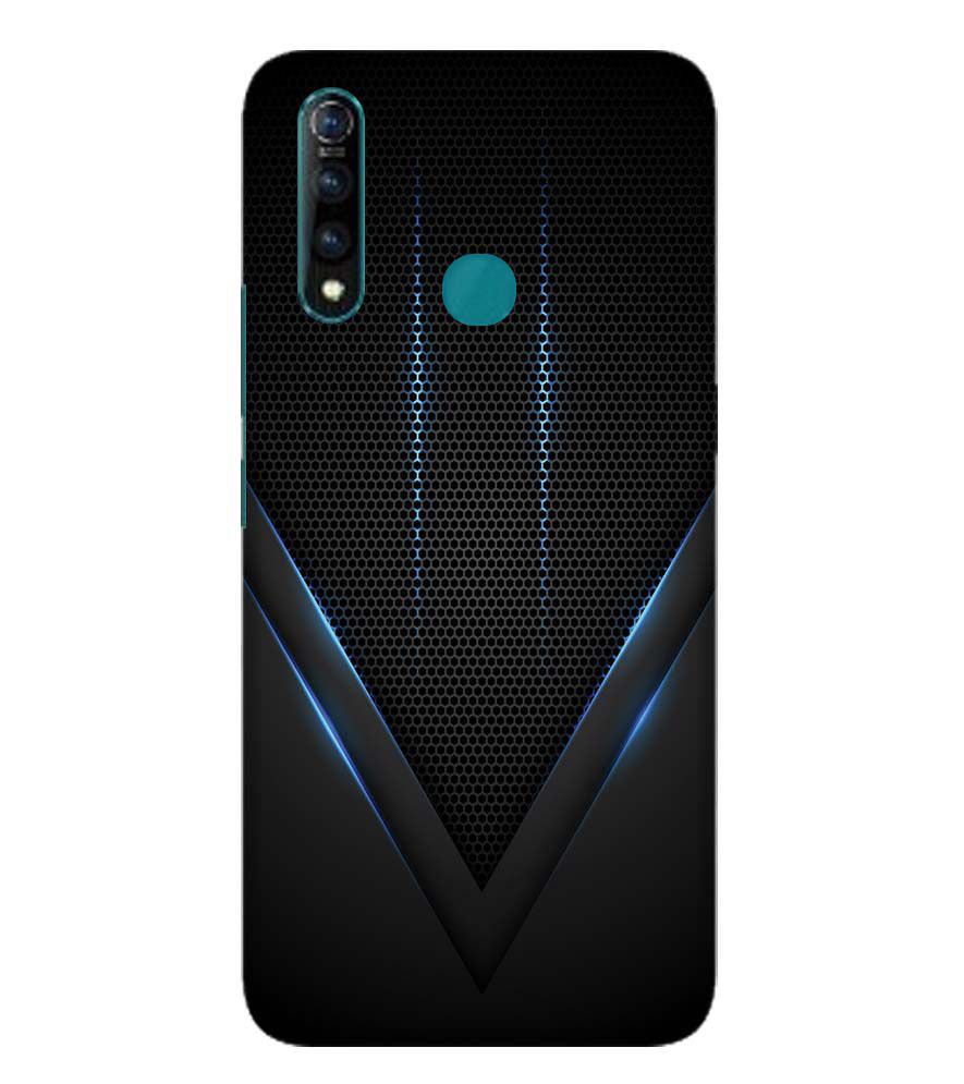 A0114-Black and Blue Back Cover for Vivo Z1 Pro
