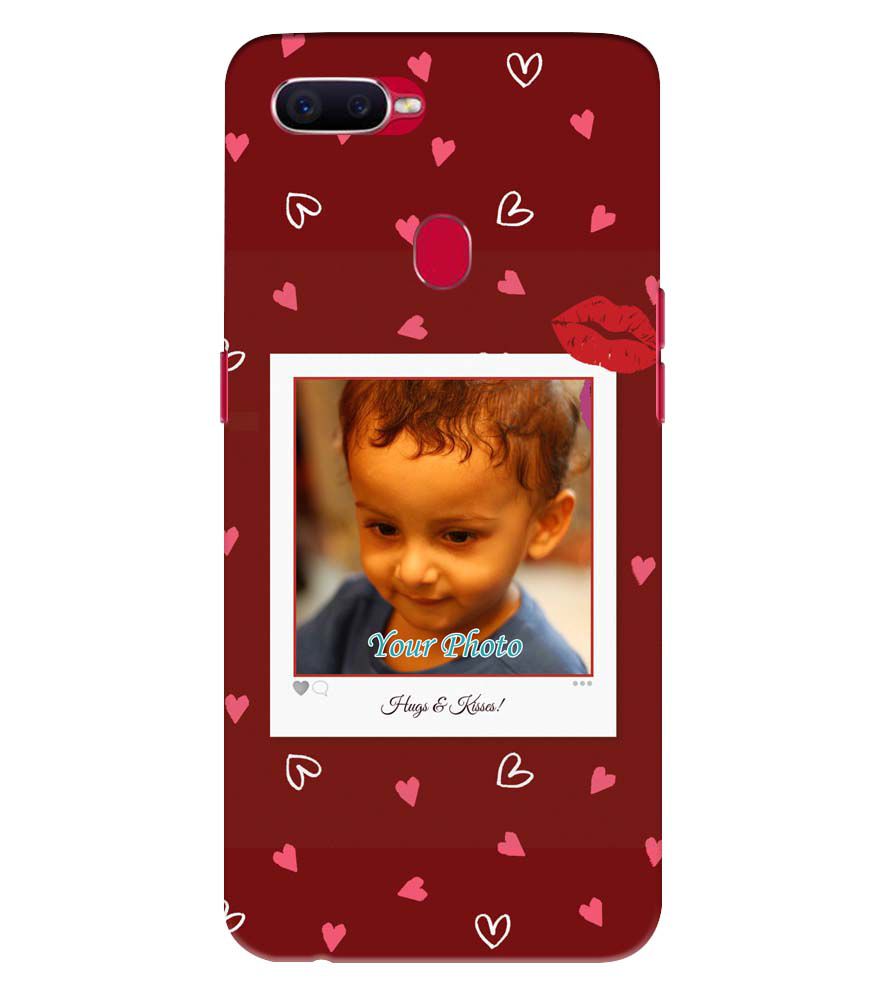 A0502-Hugs n Kisses Back Cover for Oppo F9 (F9 Pro)