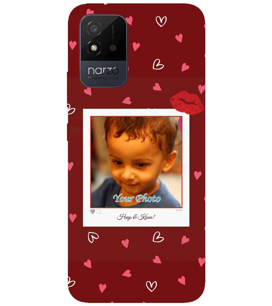 A0502-Hugs n Kisses Back Cover for Realme Narzo 50i