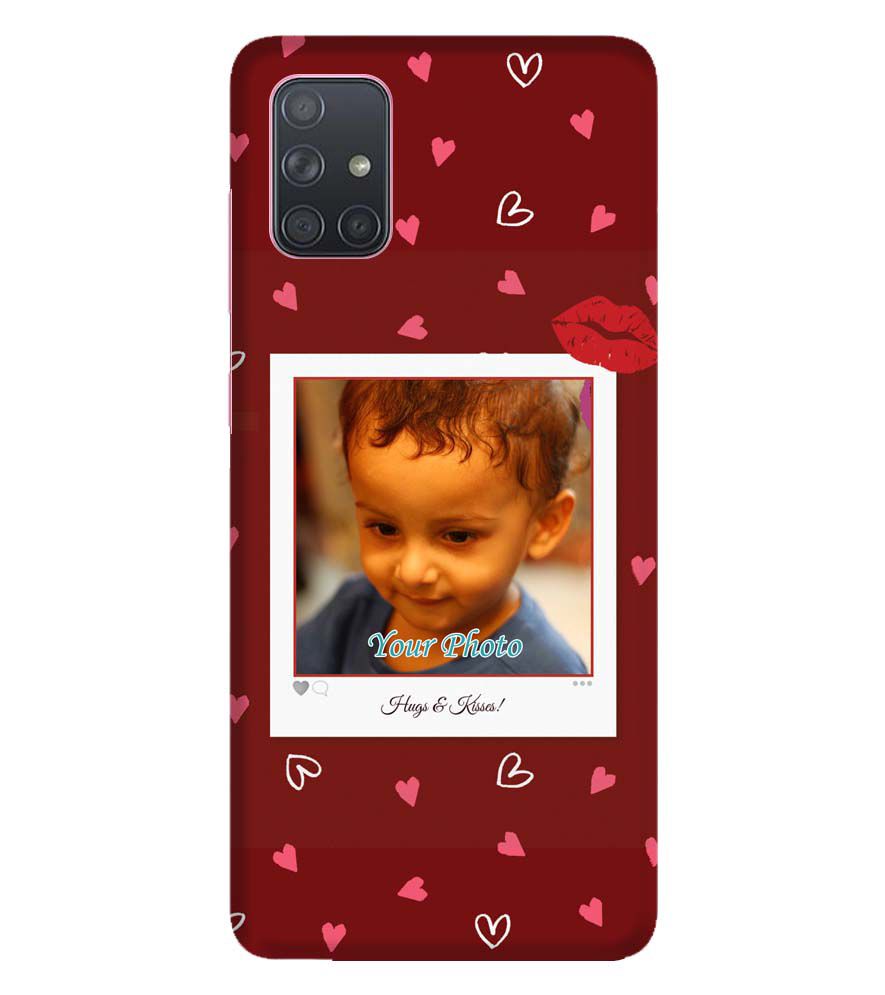 A0502-Hugs n Kisses Back Cover for Samsung Galaxy A71