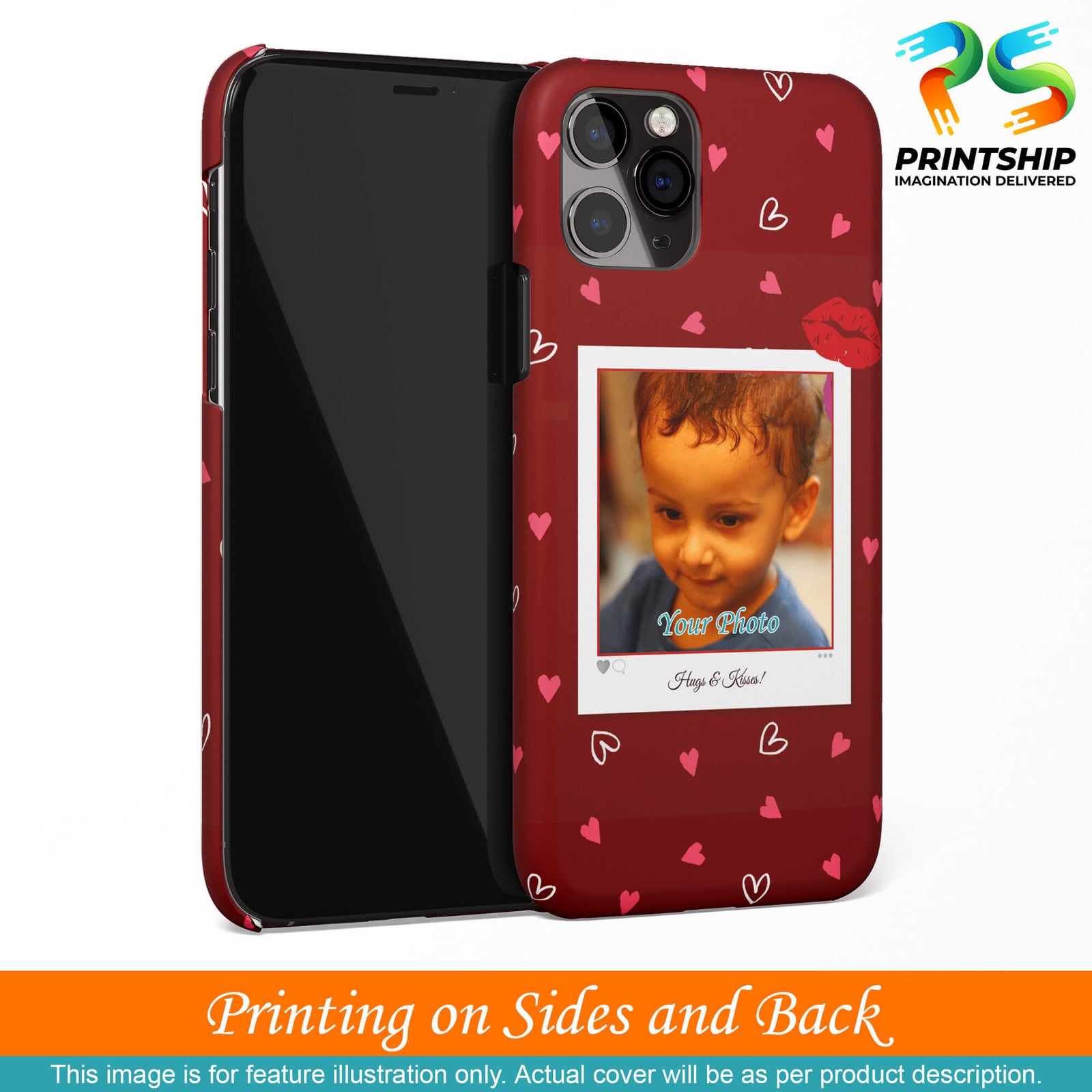 A0502-Hugs n Kisses Back Cover for Oppo F9 (F9 Pro)-Image3