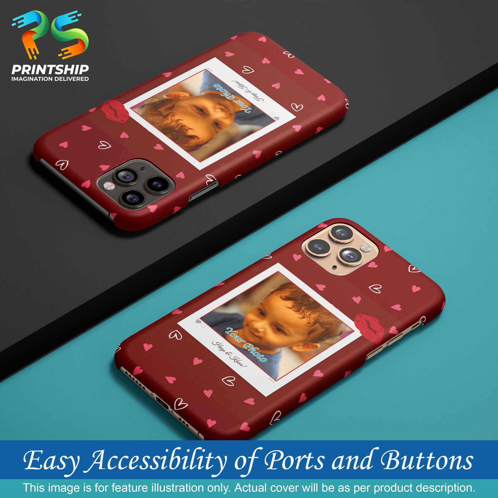 A0502-Hugs n Kisses Back Cover for vivo X60 Pro-Image5