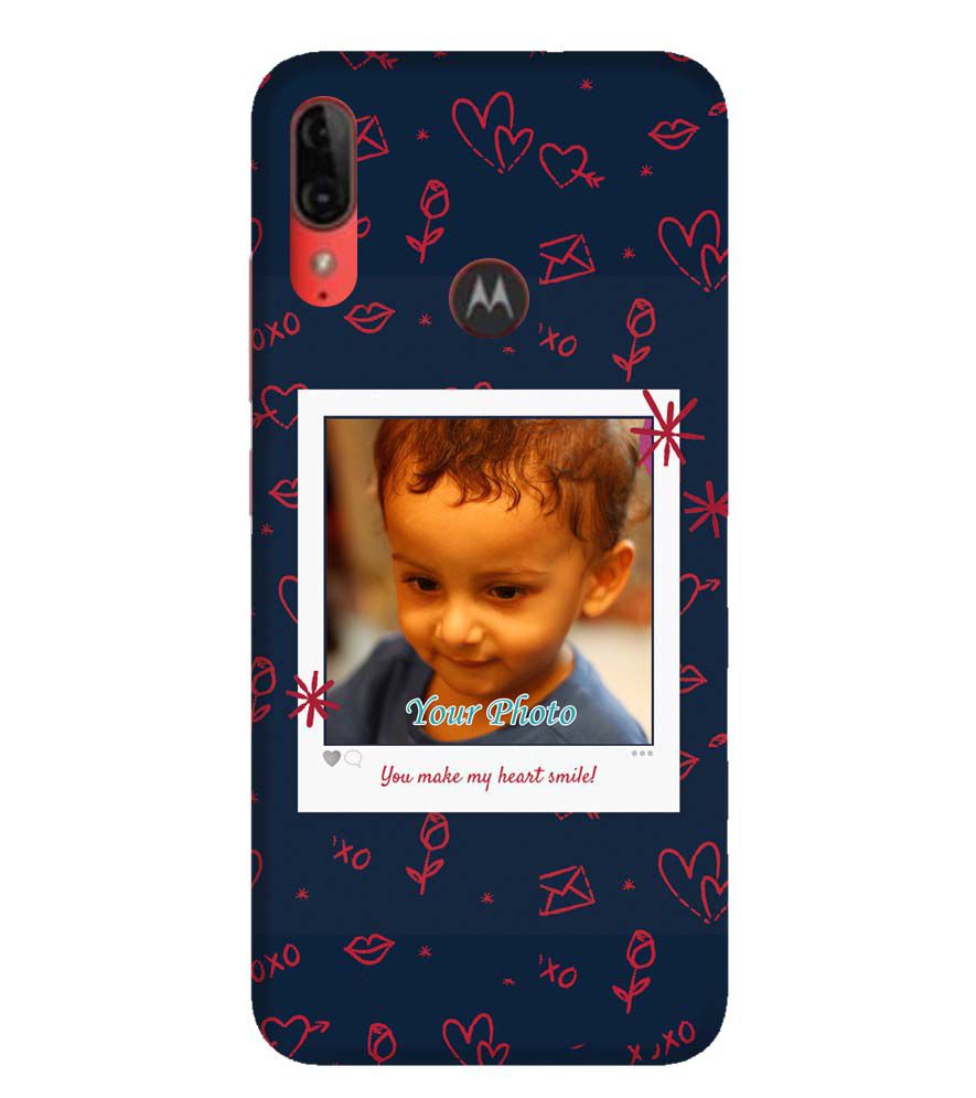 A0503-Heart Smiles Back Cover for Motorola Moto E6s
