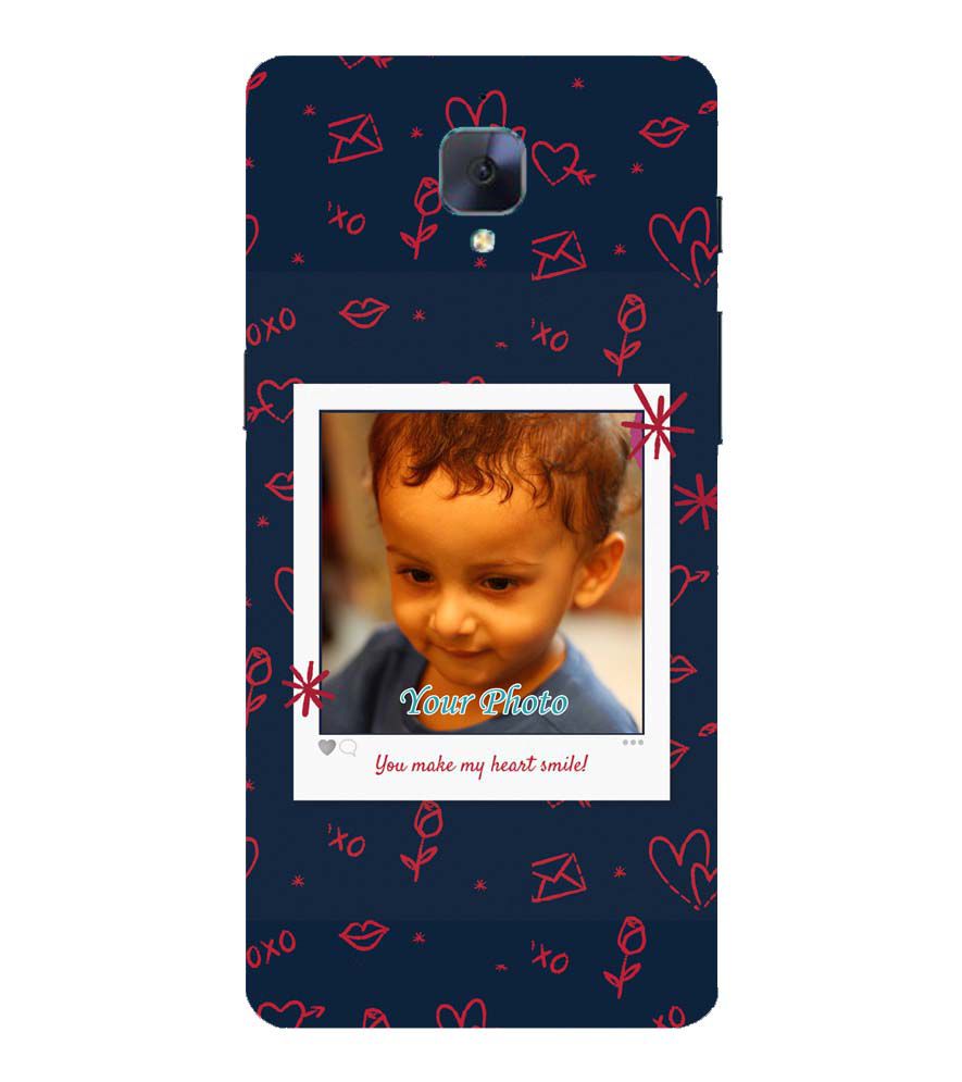 A0503-Heart Smiles Back Cover for OnePlus 3 and OnePlus 3T