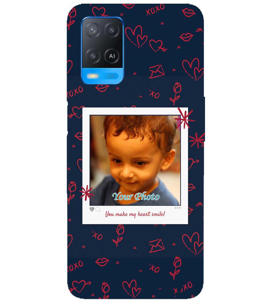 A0503-Heart Smiles Back Cover for Oppo A54