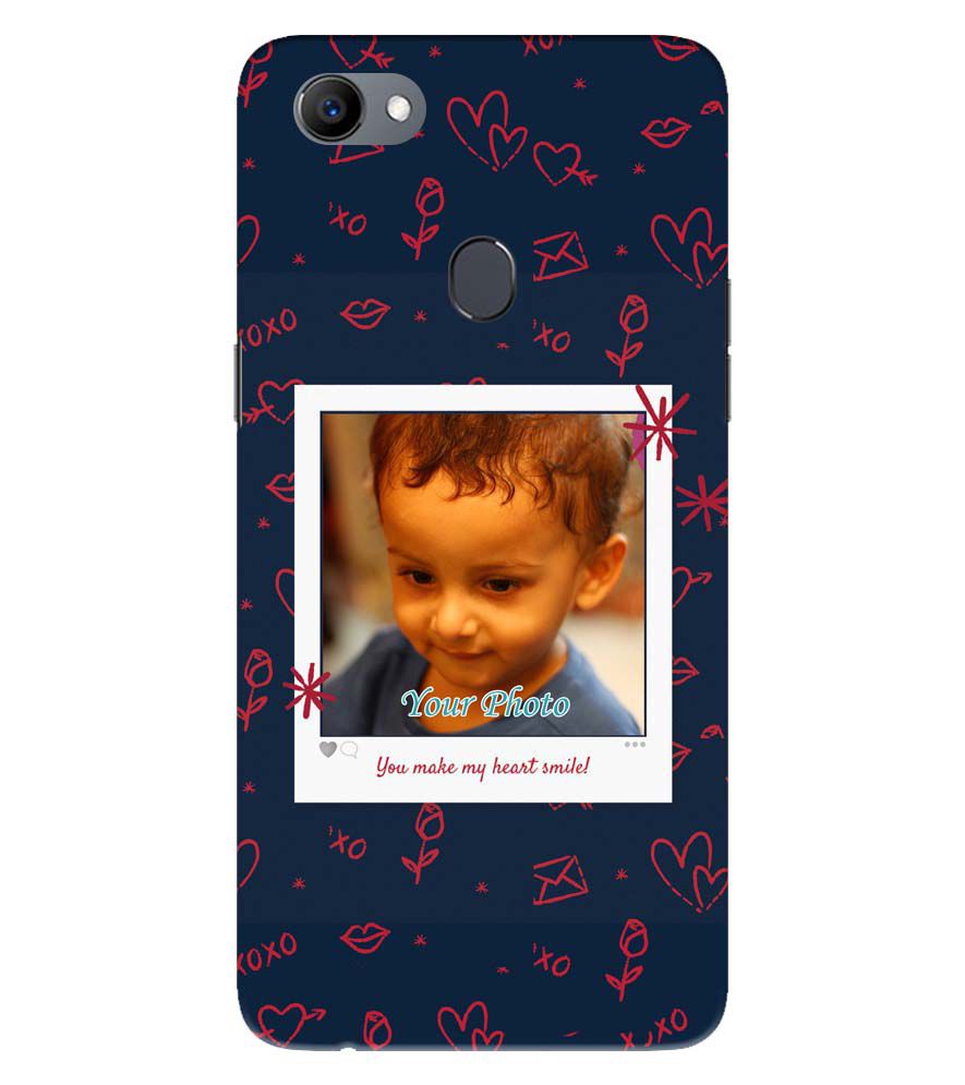 A0503-Heart Smiles Back Cover for Oppo F5 Plus