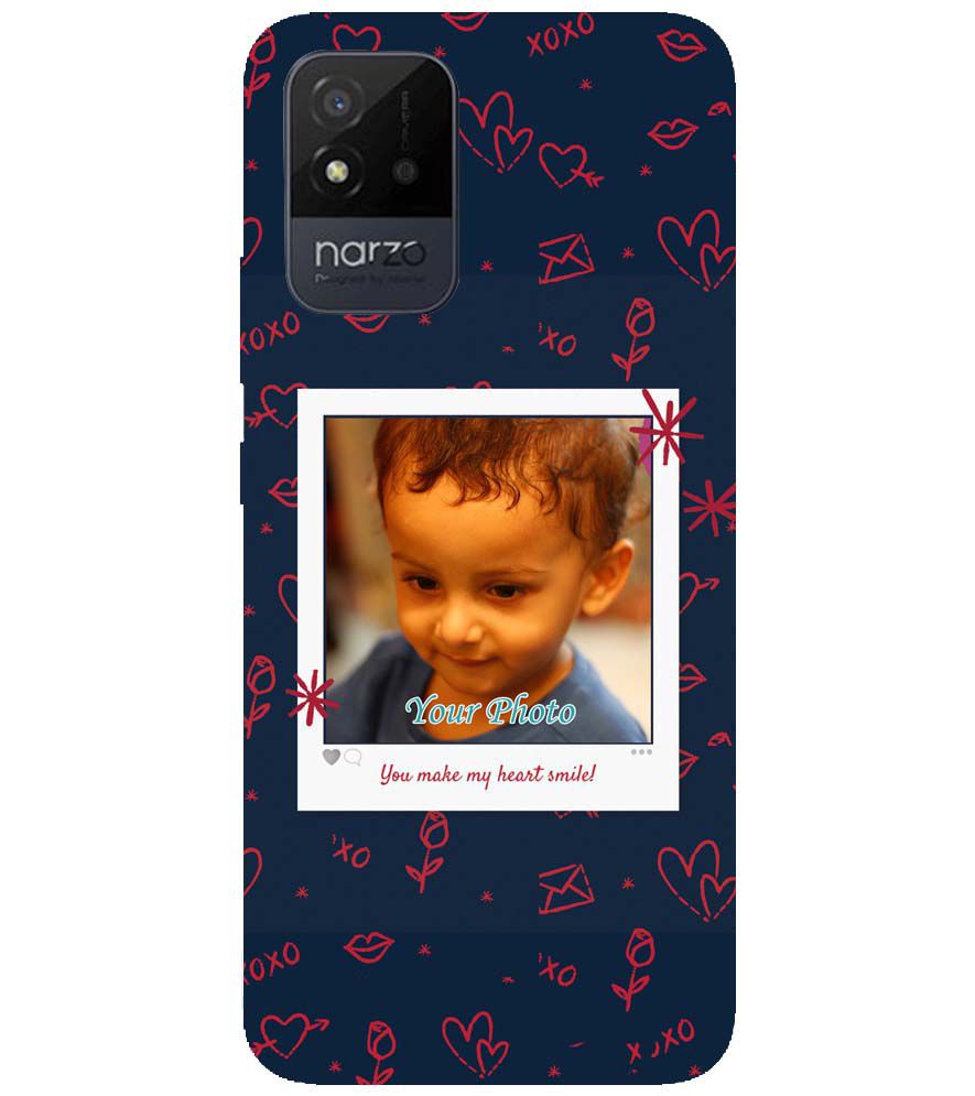 A0503-Heart Smiles Back Cover for Realme Narzo 50i