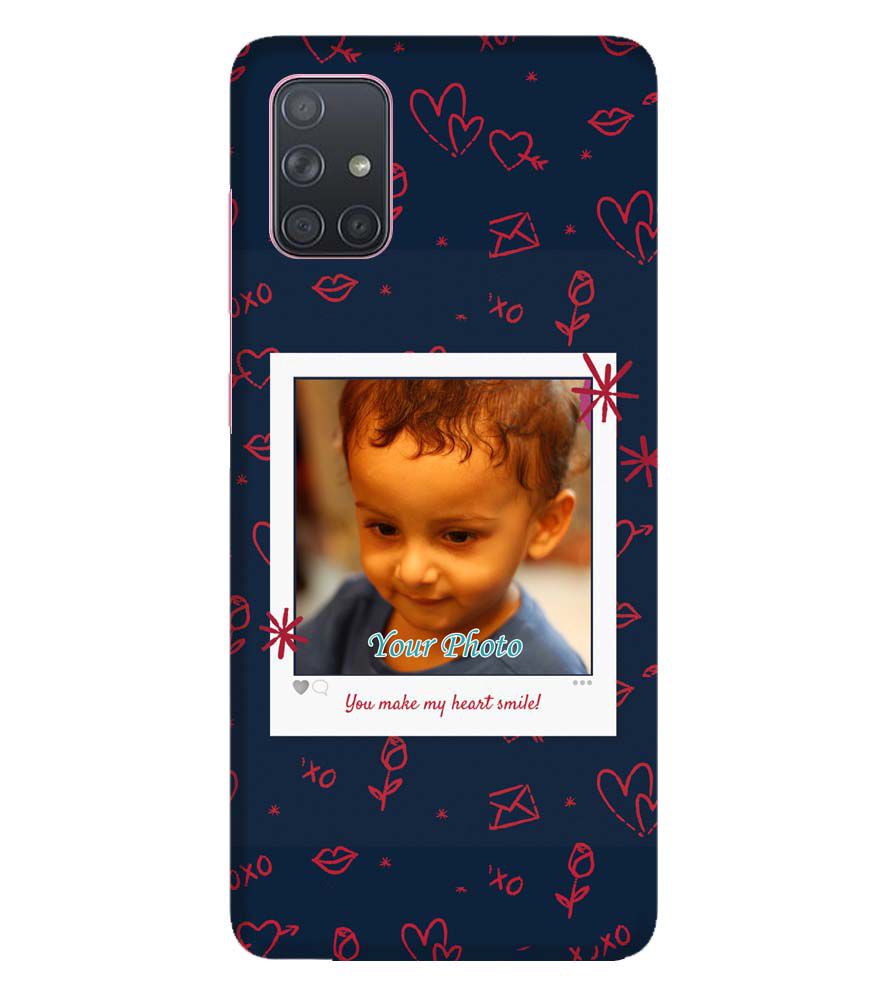 A0503-Heart Smiles Back Cover for Samsung Galaxy A71